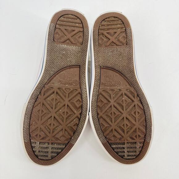 Converse White Lace Up Low Top Chuck Taylor Shoes Kids Size 13.5 - Picture 6 of 8